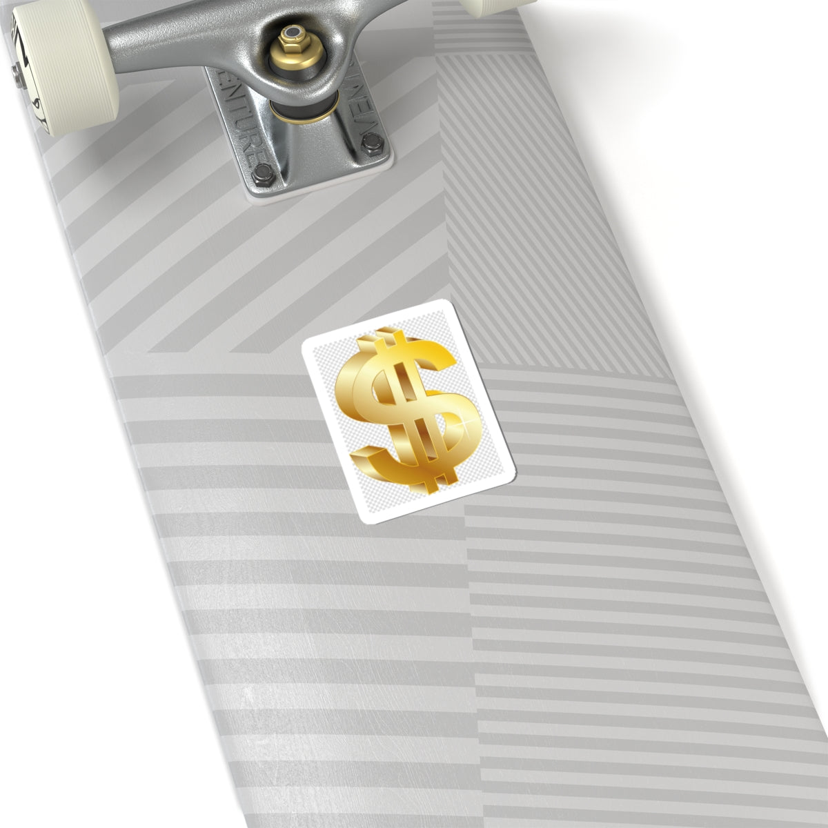 Gold Dollar Sign Sticker — Glossy Kiss-Cut Money Icon for Laptops, Journals & Gifts