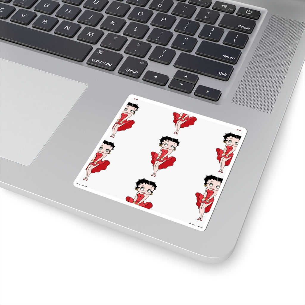 Betty Boop Red Dress Kiss-Cut Sticker Sheet