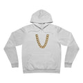 Gold Cuban Chain Hoodie — Graphic Pullover with Necklace Print