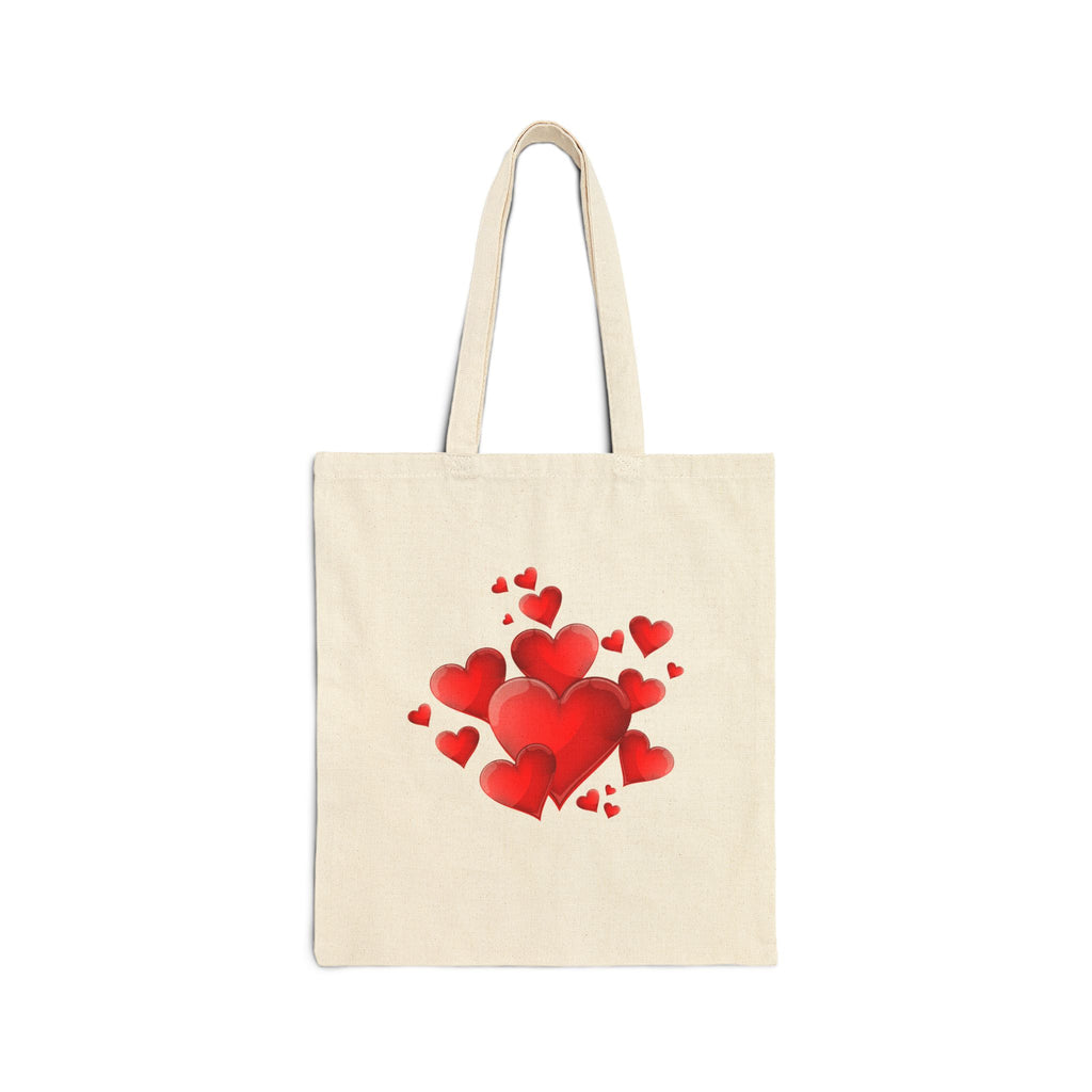 Canvas Tote Bag — Retro Pin-Up Girl Pattern, Vintage Betty Boop Style Shopper Tote