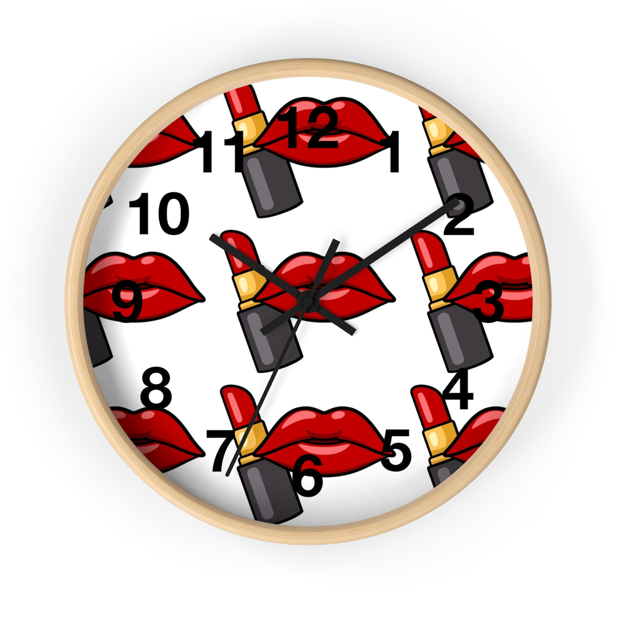 Scenic Mountain Lake Wall Clock — Vibrant Reflection Landscape Timepiece