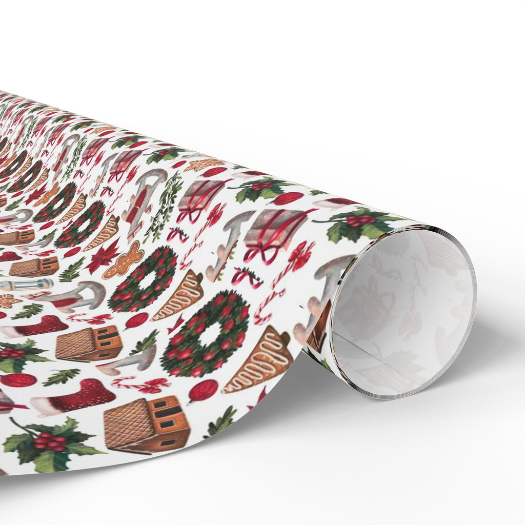 Christmas Cookies & Wreaths Wrapping Paper