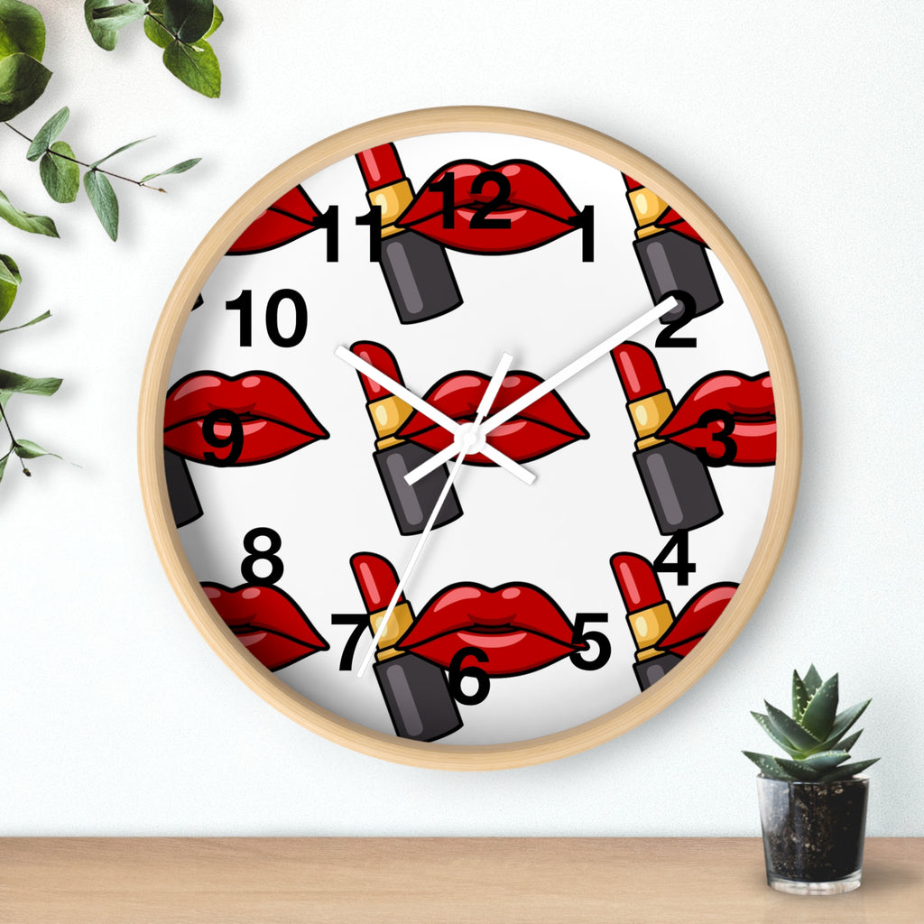Scenic Mountain Lake Wall Clock — Vibrant Reflection Landscape Timepiece