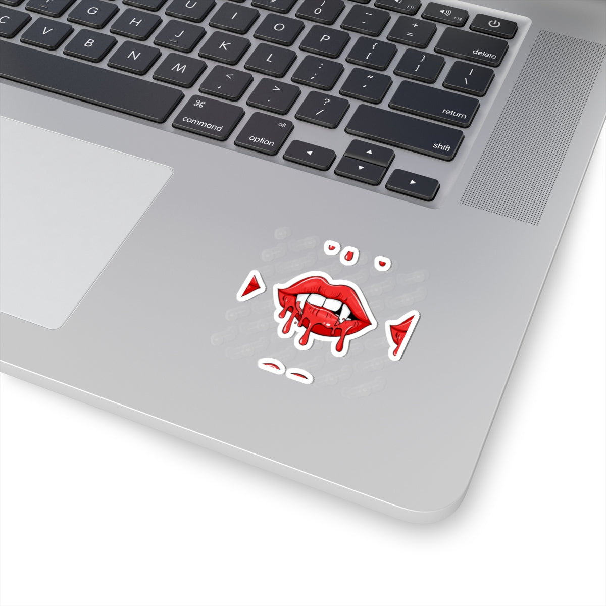 Dripping Vampire Lips Kiss-Cut Sticker