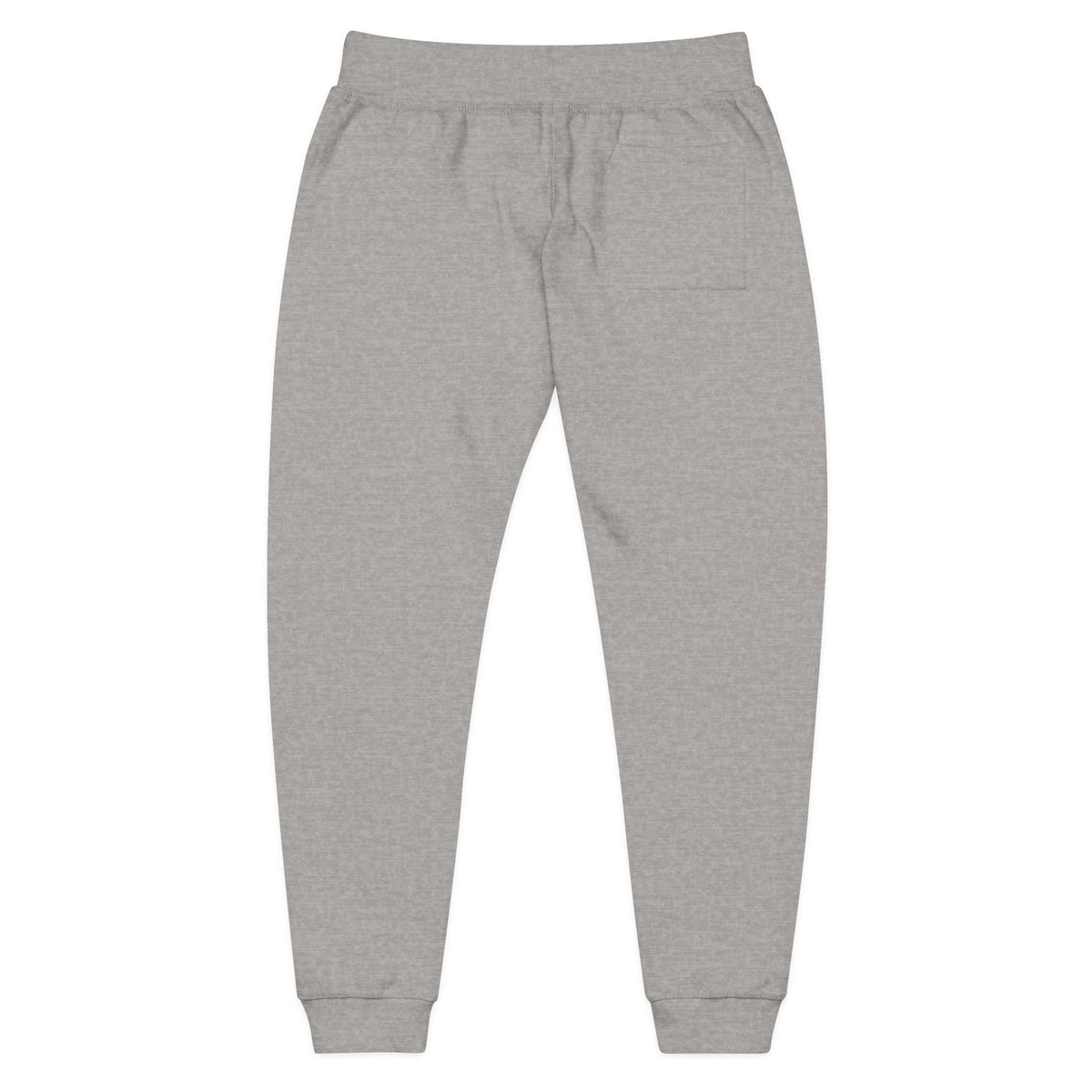 Embroidered Dripping Lip Sweatpants — White Fleece Joggers