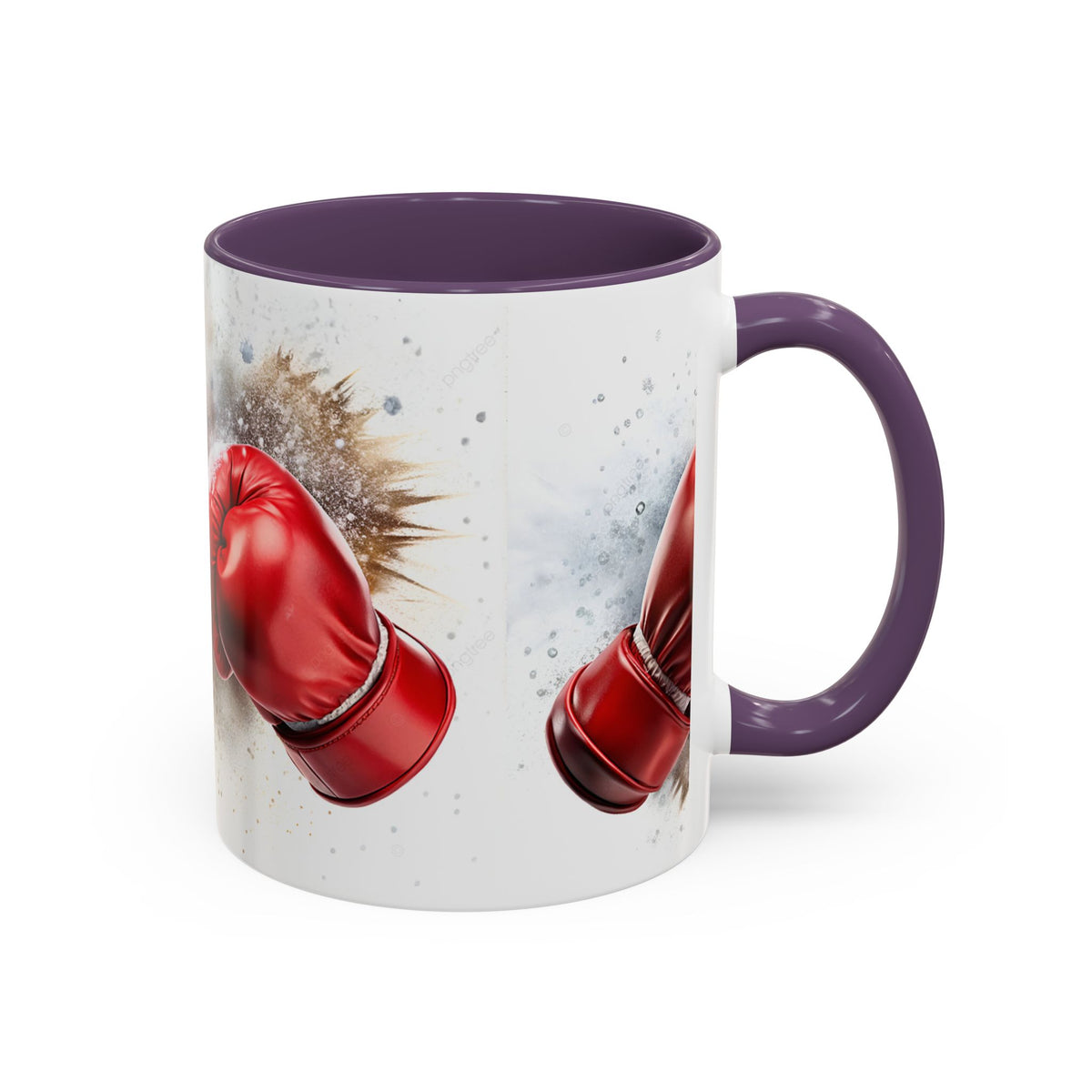 Boxing Gloves Coffee Mug — Retro Red Boxing Glove Accent Mug (11/15oz)