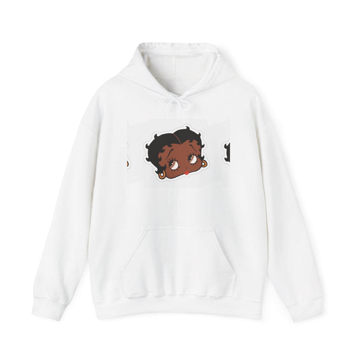 Afro Punk Girl Graphic Hoodie — Cute Retro Cartoon Character Pullover