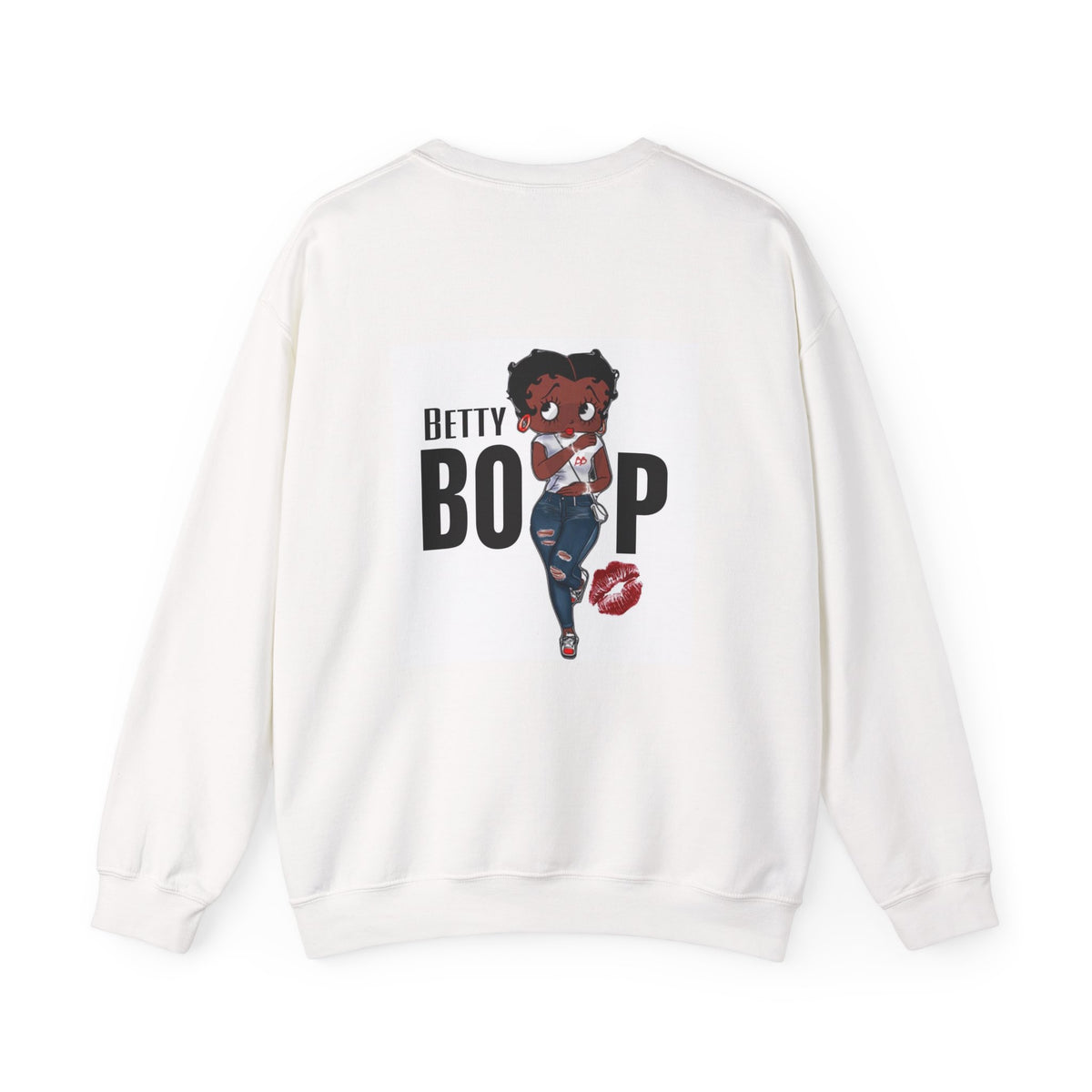 Crewneck Sweatshirt — Cute Girl Illustration Graphic