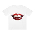 Vampire Kiss Tee — Red Lip Fangs Graphic T-Shirt