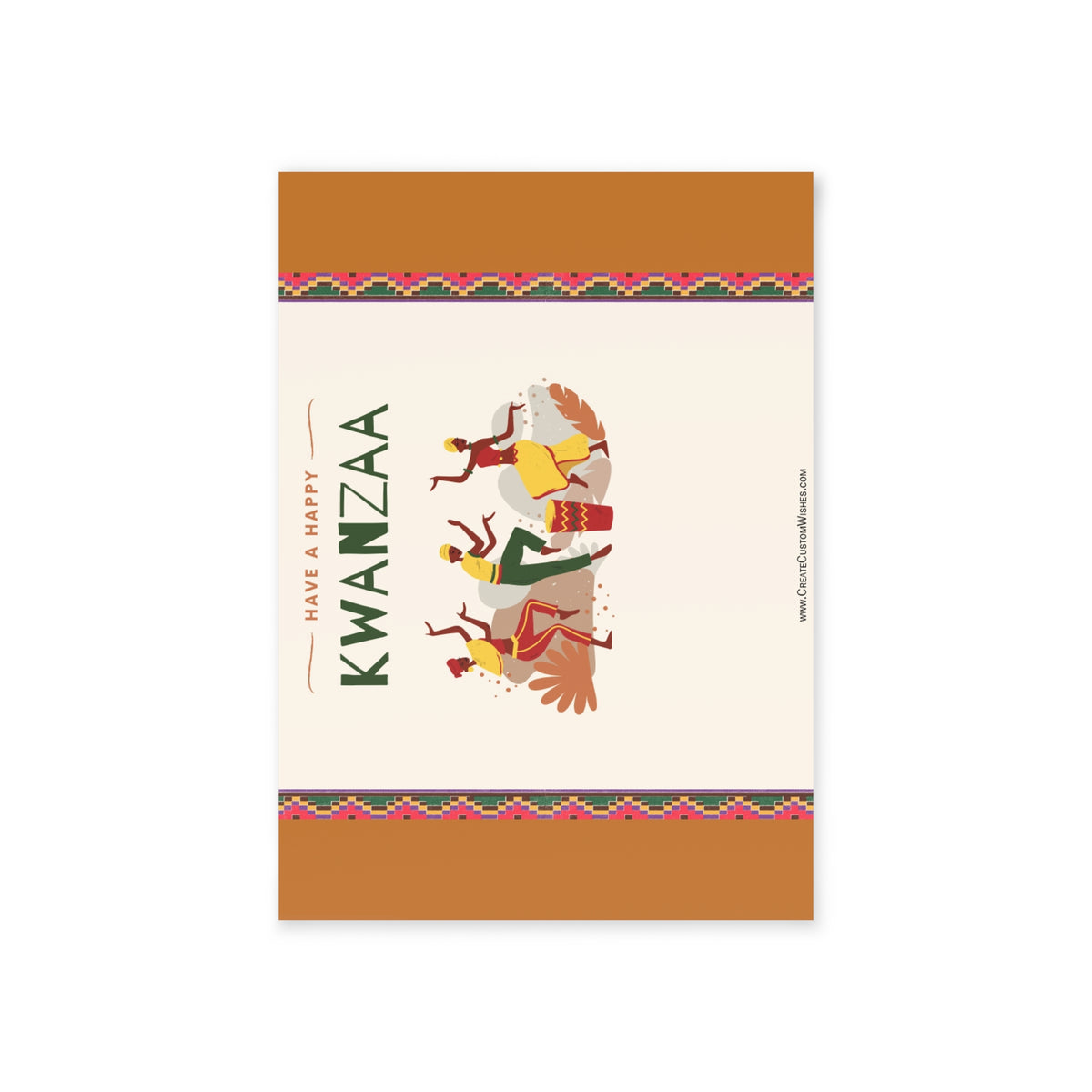 Kwanzaa Holiday Card — "Have a Happy Kwanzaa" One-Sided Greeting Card