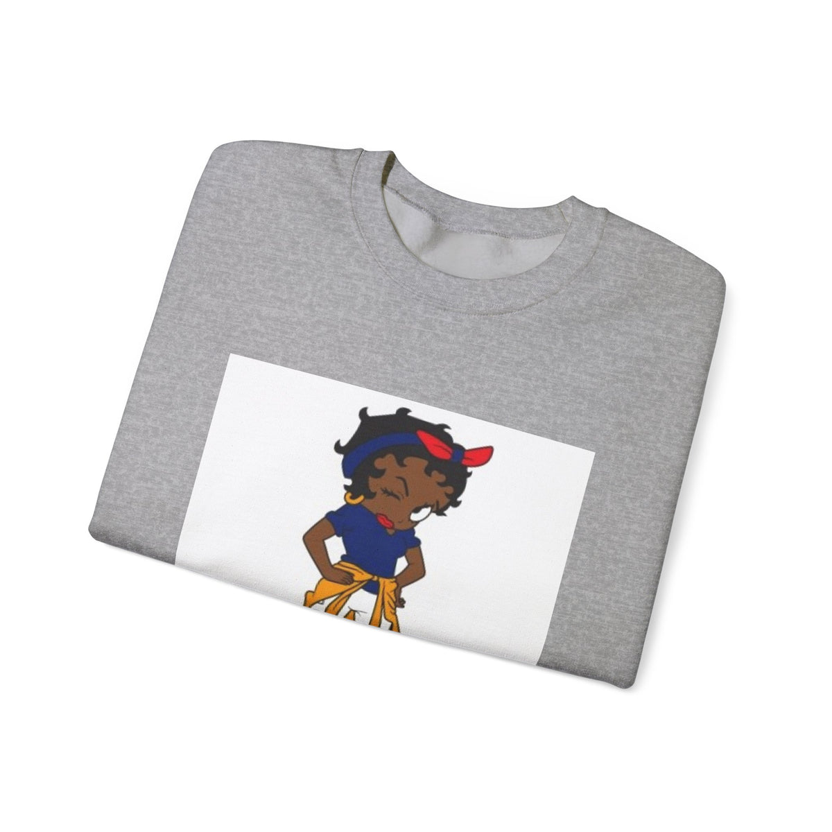 Crewneck Sweatshirt — Cute Girl Illustration Graphic