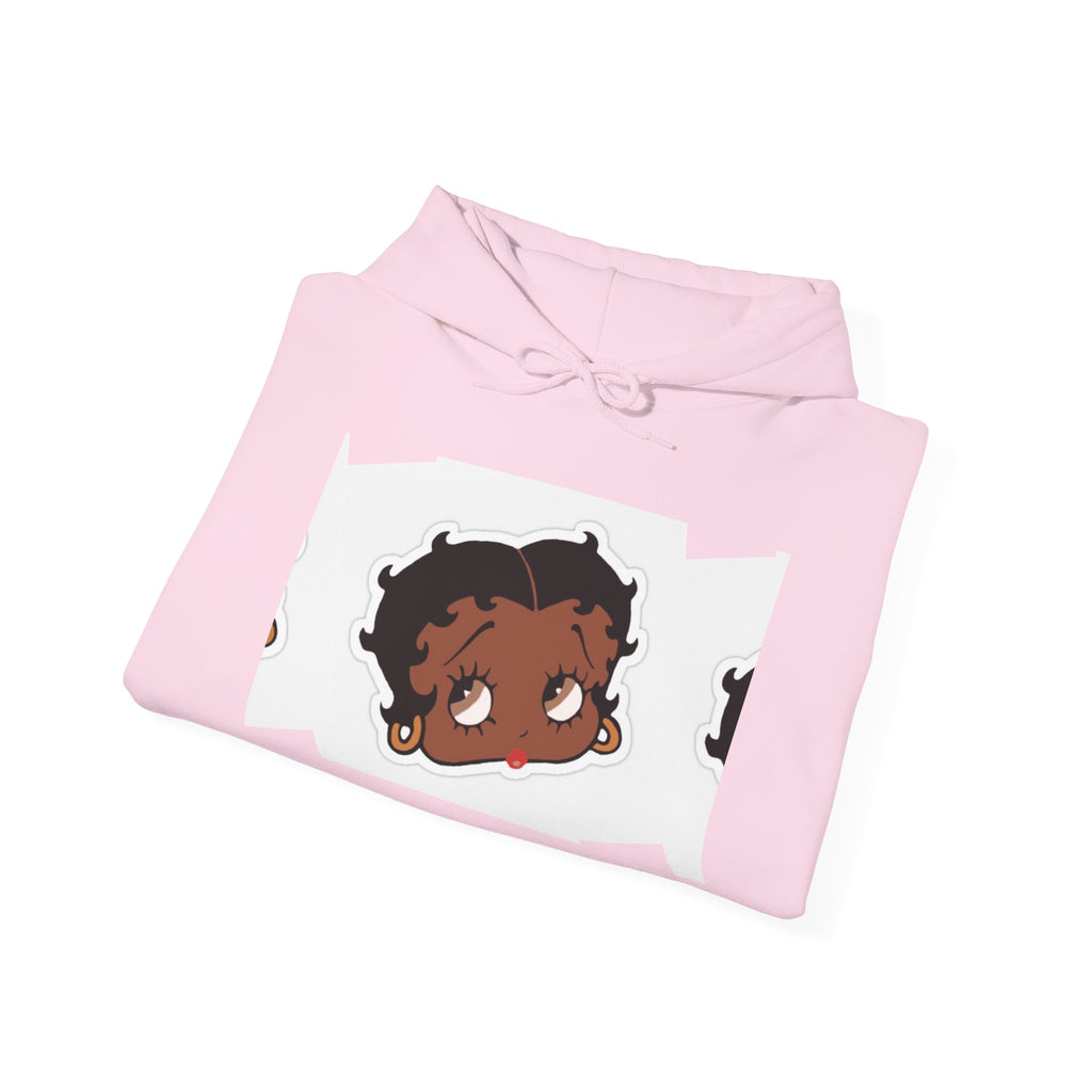 Afro Punk Girl Graphic Hoodie — Cute Retro Cartoon Character Pullover