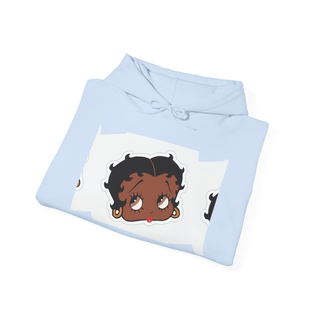 Afro Punk Girl Graphic Hoodie — Cute Retro Cartoon Character Pullover