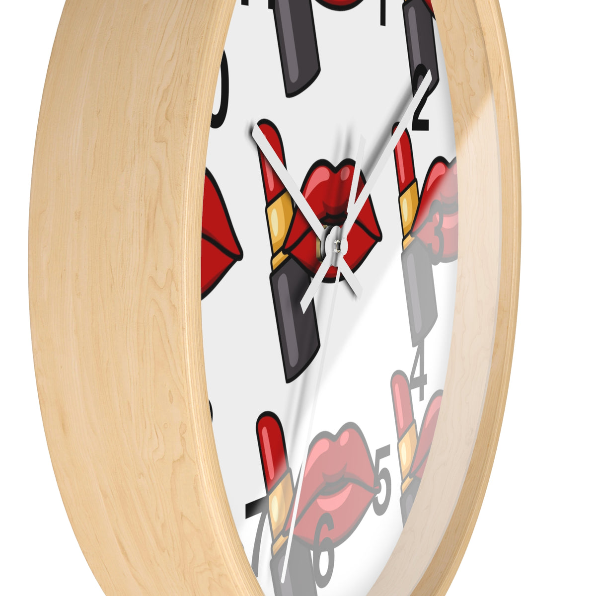 Scenic Mountain Lake Wall Clock — Vibrant Reflection Landscape Timepiece
