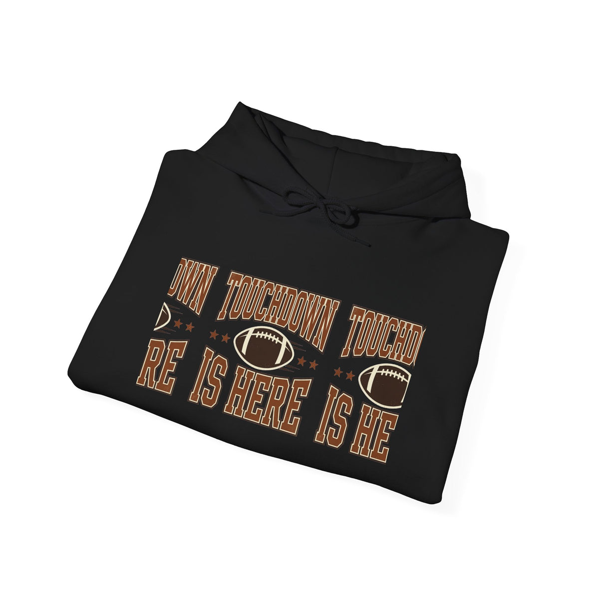 Football Is Here Hoodie | Football Season, Rustic Wood Grid Design