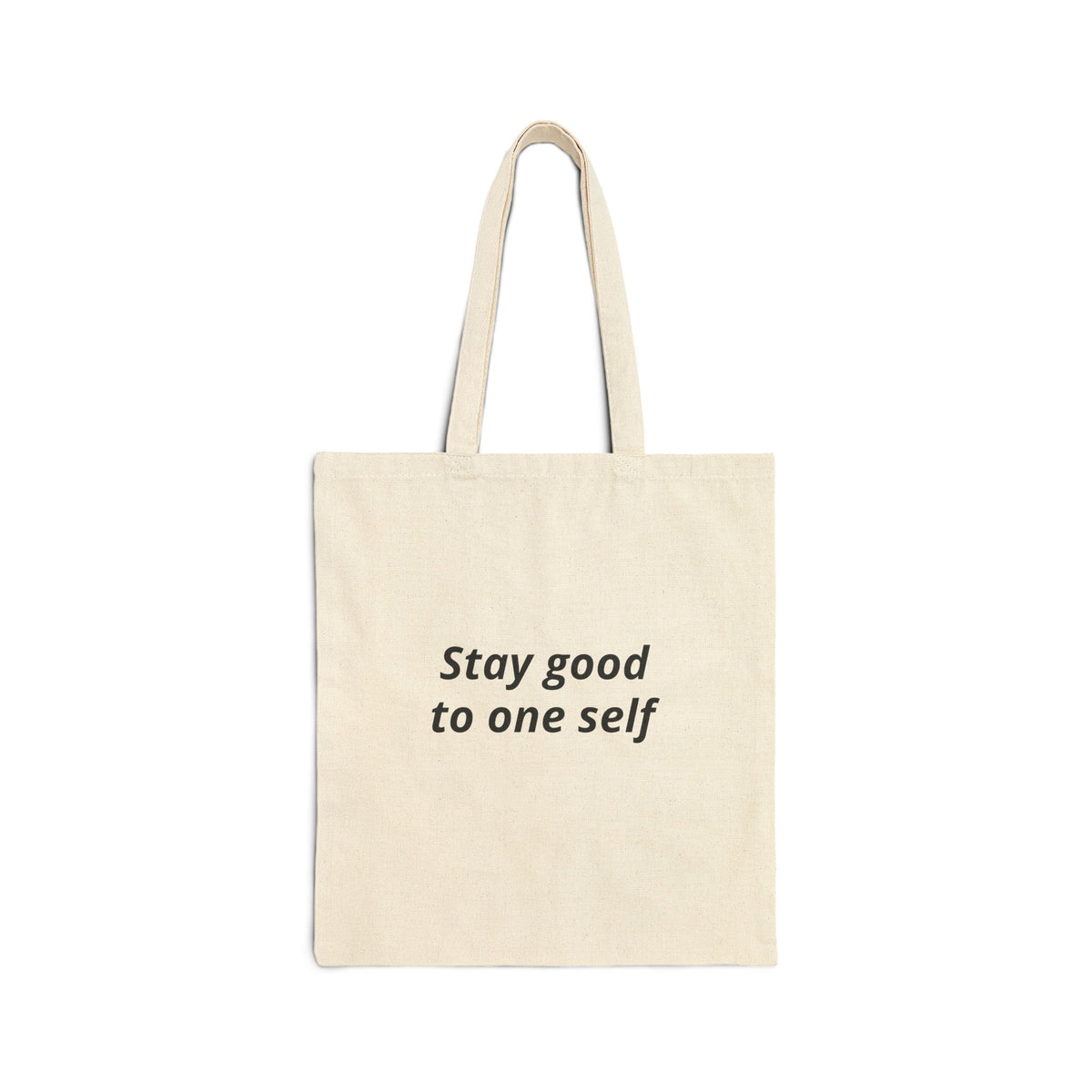 Canvas Tote Bag - 'Be Humble, Be Grateful' Minimalist Typographic Grocery Tote