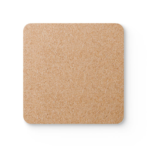 Autumn Aspen Lake Cork Coaster Set — Scenic Fall Landscape Drink Coasters (4-Pack)
