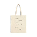 Canvas Tote Bag - 'Be Humble, Be Grateful' Minimalist Typographic Grocery Tote