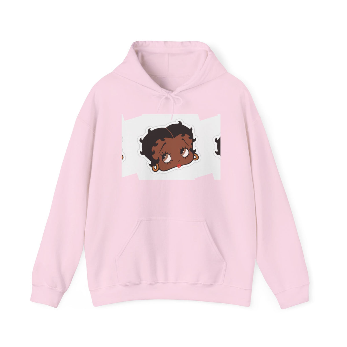 Afro Punk Girl Graphic Hoodie — Cute Retro Cartoon Character Pullover