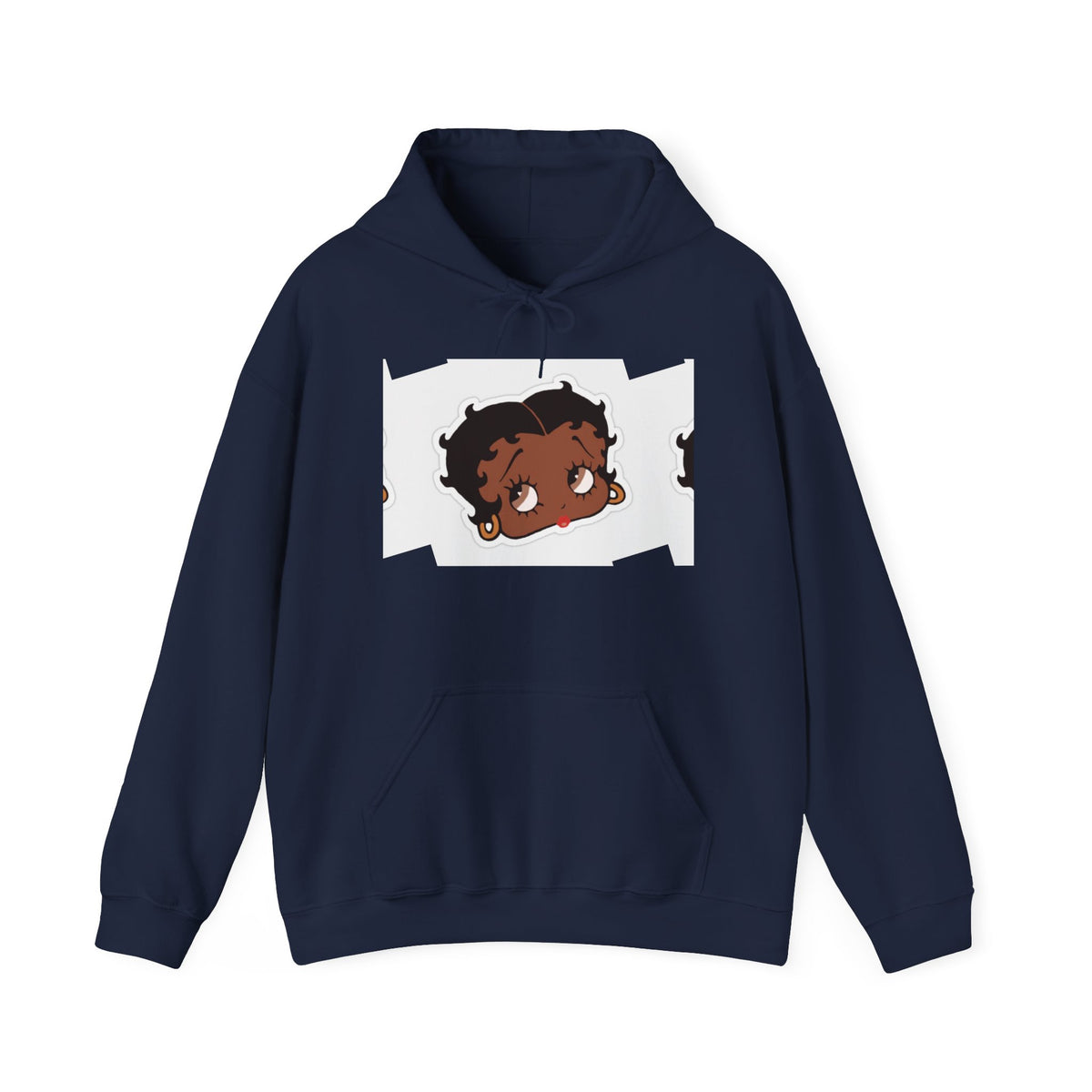 Afro Punk Girl Graphic Hoodie — Cute Retro Cartoon Character Pullover