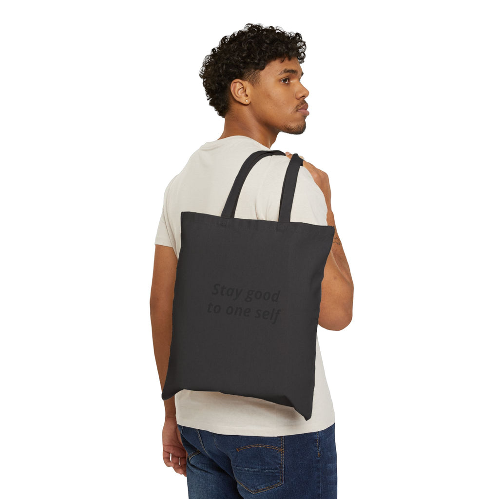 Canvas Tote Bag - 'Be Humble, Be Grateful' Minimalist Typographic Grocery Tote
