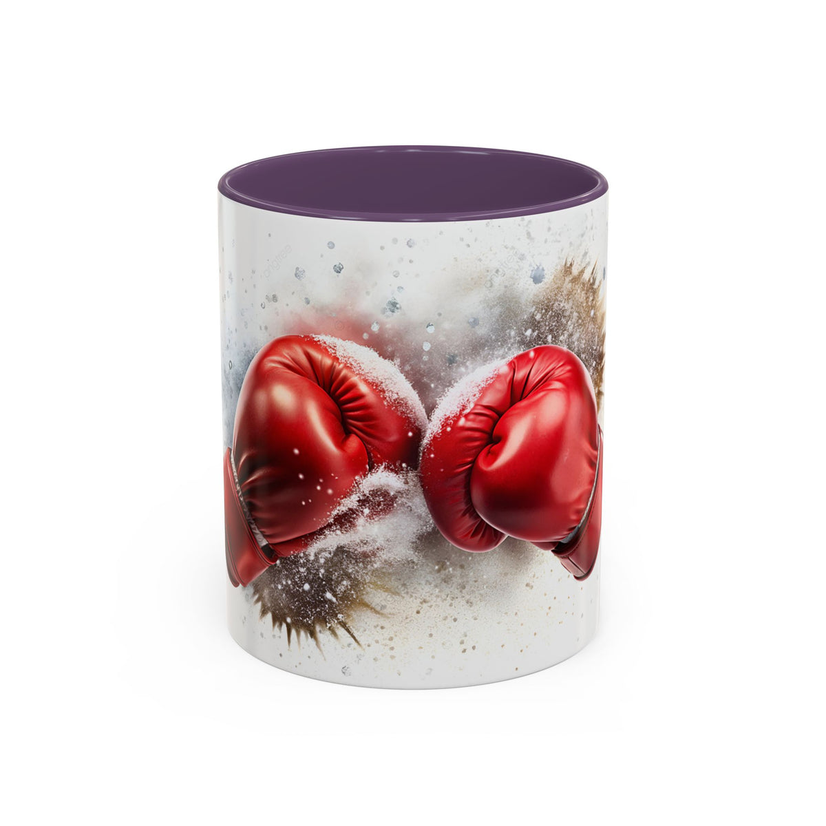 Boxing Gloves Coffee Mug — Retro Red Boxing Glove Accent Mug (11/15oz)