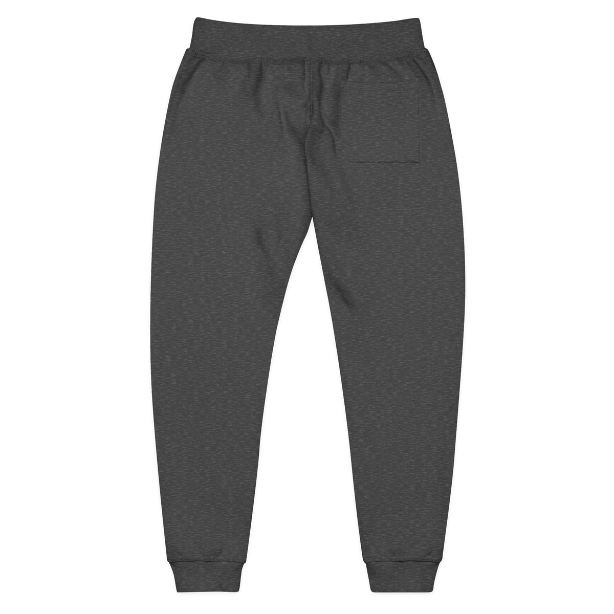 Embroidered Dripping Lip Sweatpants — White Fleece Joggers