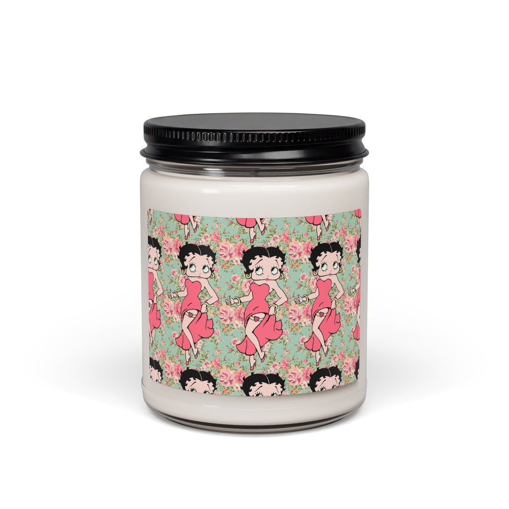 Betty Boop Floral 9oz Soy Candle — Sweet Vintage Rose Scent