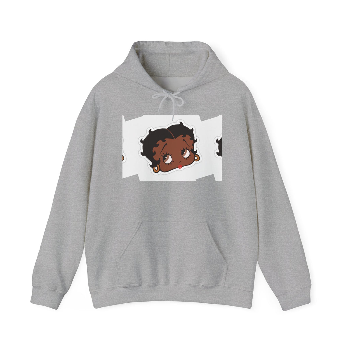 Afro Punk Girl Graphic Hoodie — Cute Retro Cartoon Character Pullover
