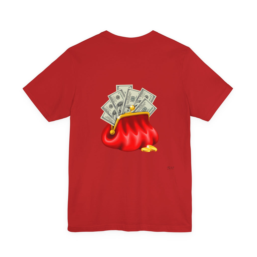Gold Dollar Sign Tee — Minimalist Money Symbol Graphic T-Shirt
