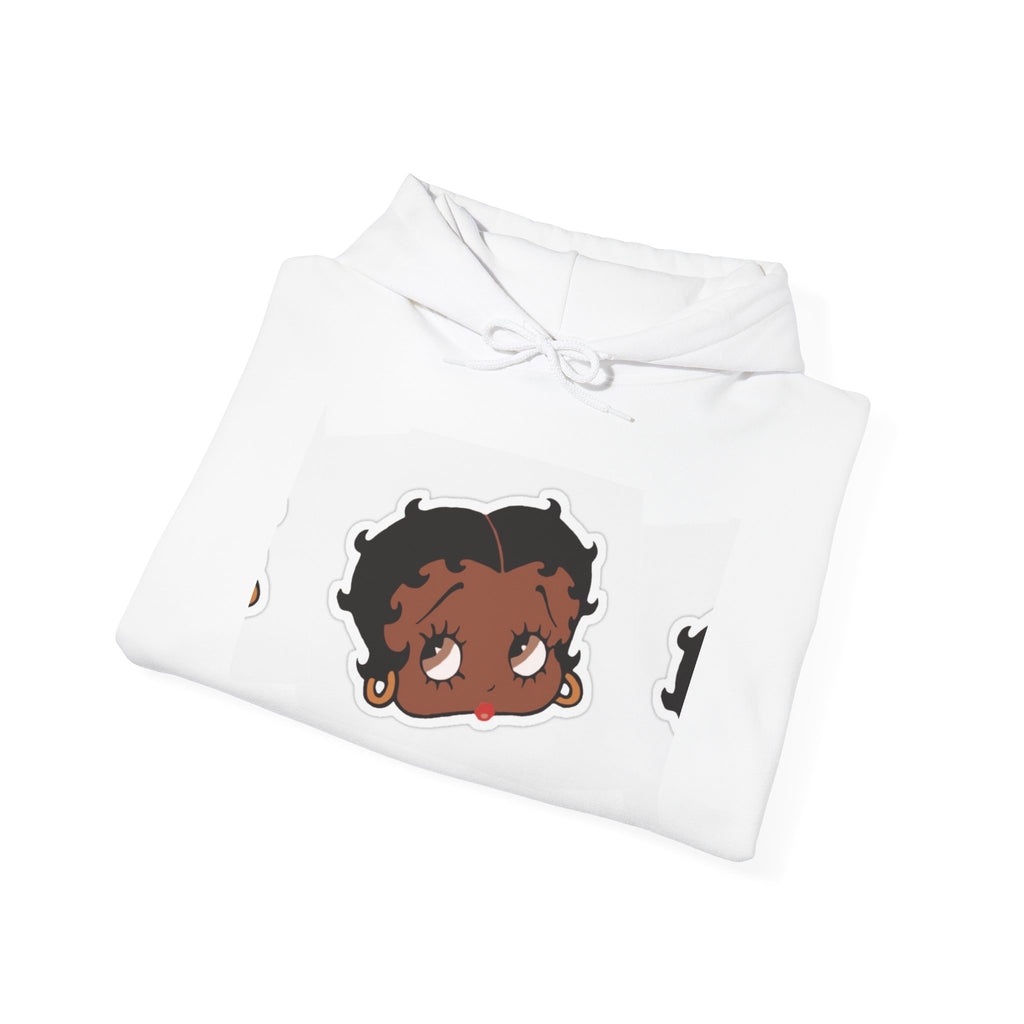Afro Punk Girl Graphic Hoodie — Cute Retro Cartoon Character Pullover