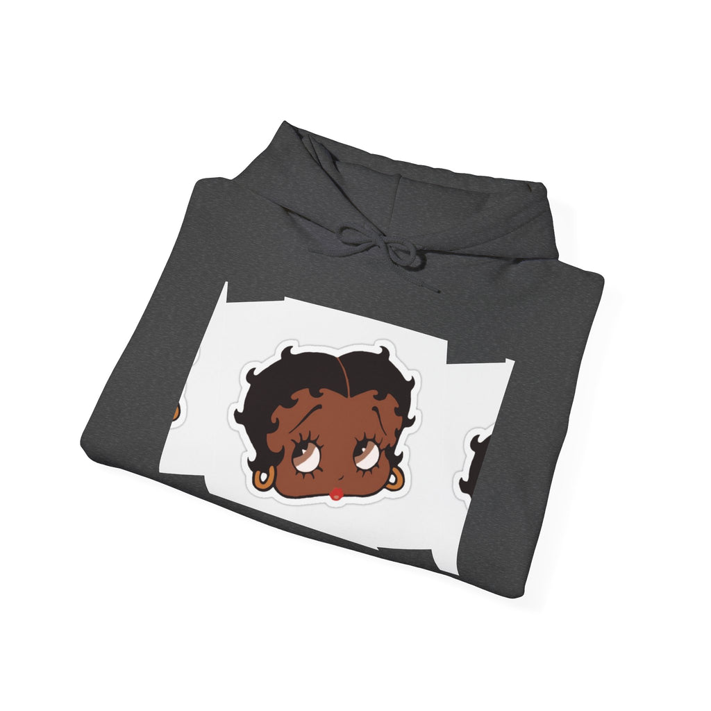Afro Punk Girl Graphic Hoodie — Cute Retro Cartoon Character Pullover
