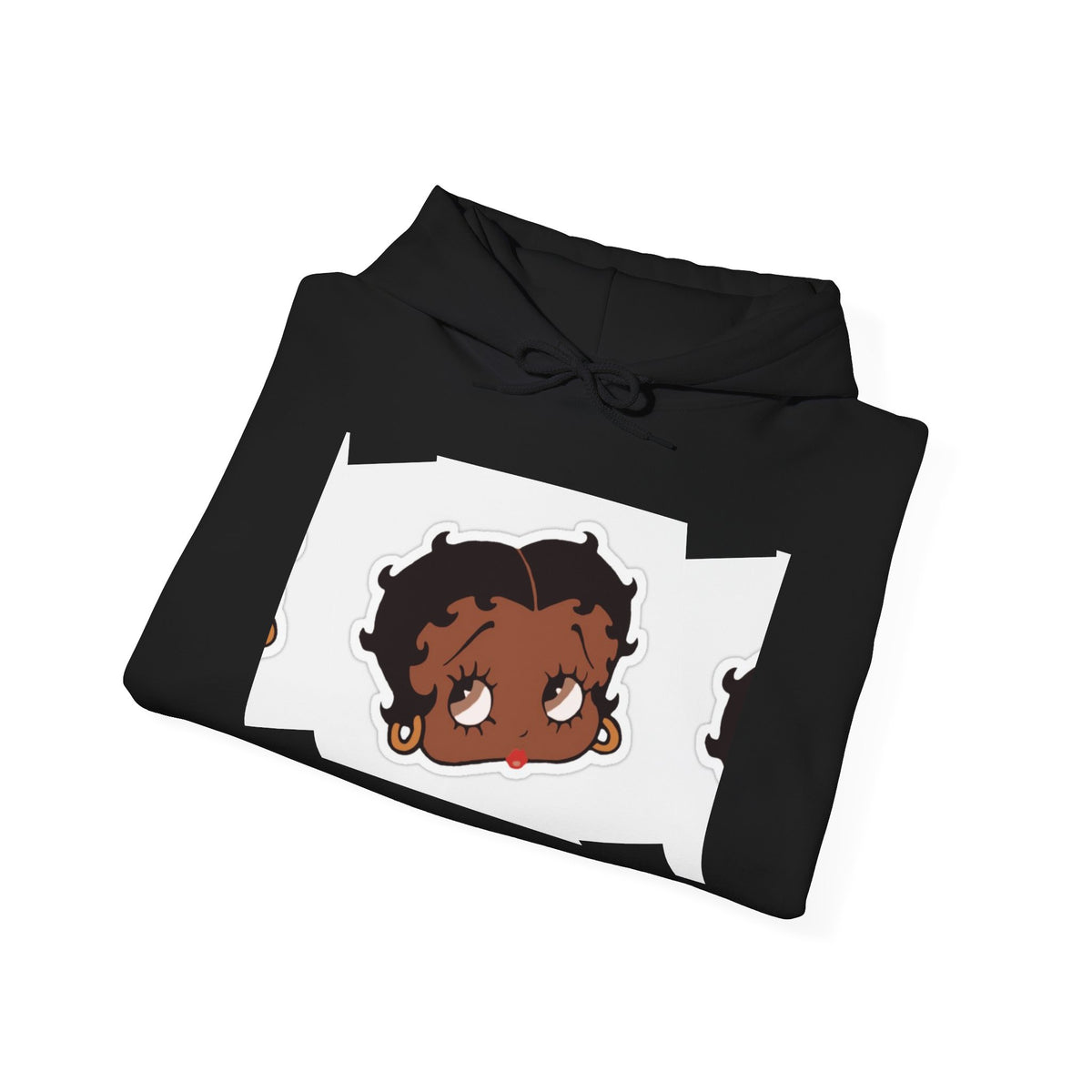Afro Punk Girl Graphic Hoodie — Cute Retro Cartoon Character Pullover