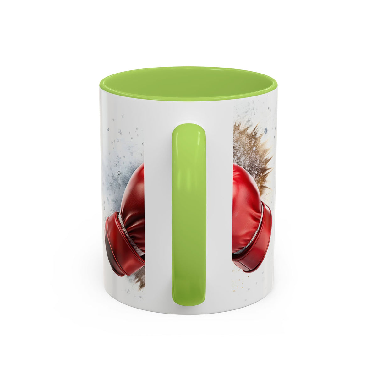 Boxing Gloves Coffee Mug — Retro Red Boxing Glove Accent Mug (11/15oz)