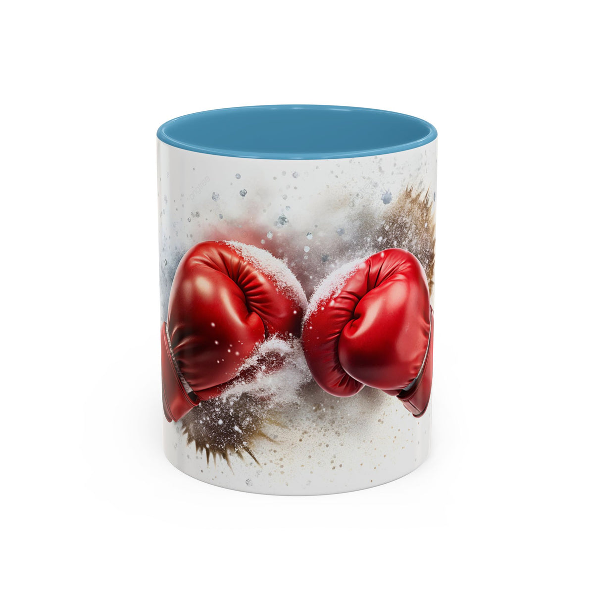 Boxing Gloves Coffee Mug — Retro Red Boxing Glove Accent Mug (11/15oz)