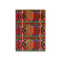 Holiday Card — Festive Candle Plaid Two-Sided Greeting Card