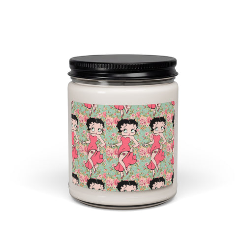 Betty Boop Floral 9oz Soy Candle — Sweet Vintage Rose Scent