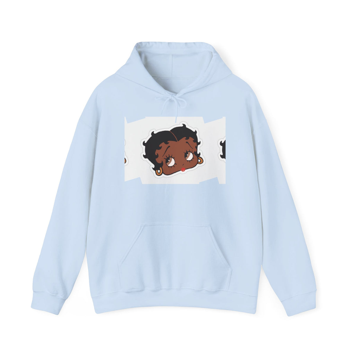 Afro Punk Girl Graphic Hoodie — Cute Retro Cartoon Character Pullover