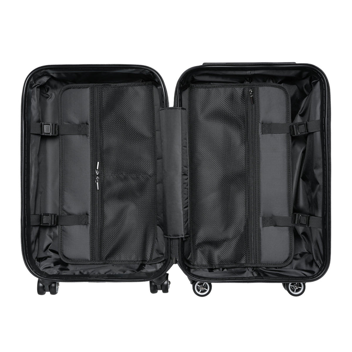 Vintage Map & Backpack Print Suitcase — Retro Travel Luggage