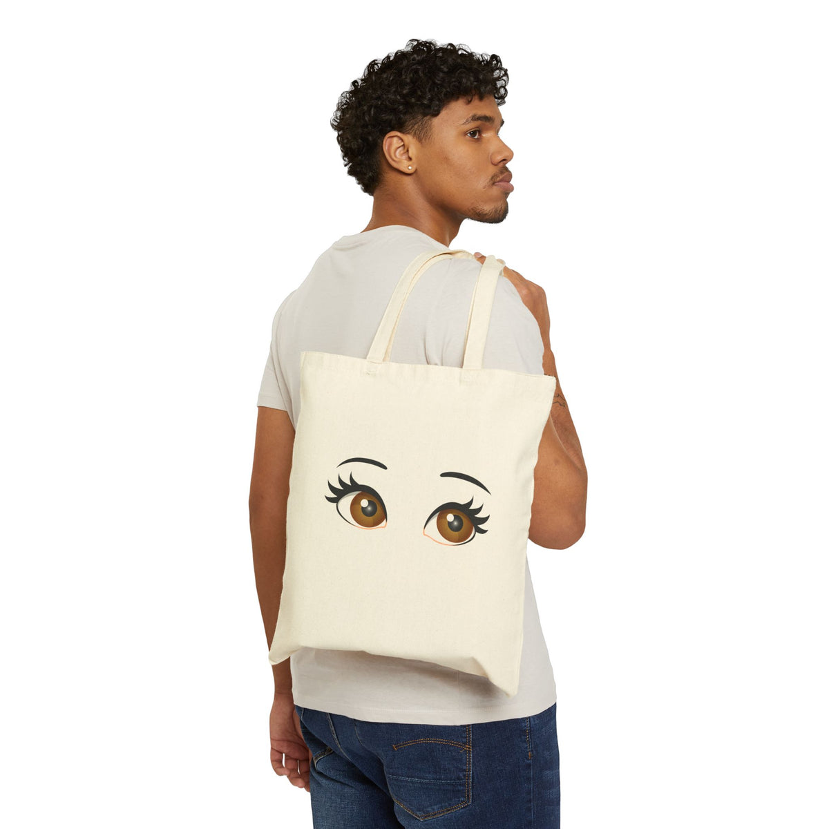 Autumn Tree Canvas Tote Bag — Colorful Fall Landscape Art Tote