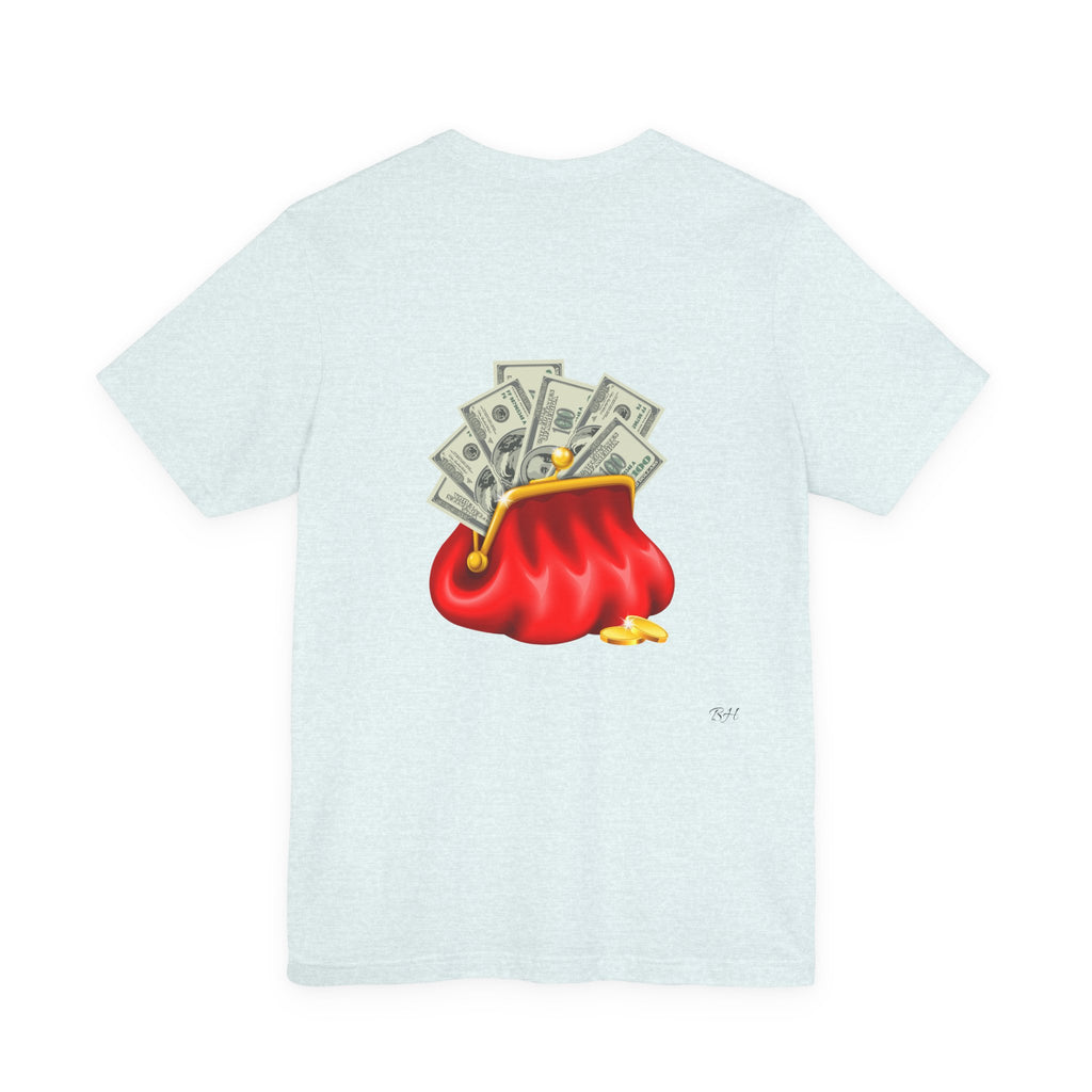Gold Dollar Sign Tee — Minimalist Money Symbol Graphic T-Shirt