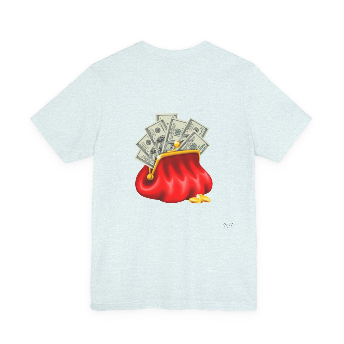 Gold Dollar Sign Tee — Minimalist Money Symbol Graphic T-Shirt