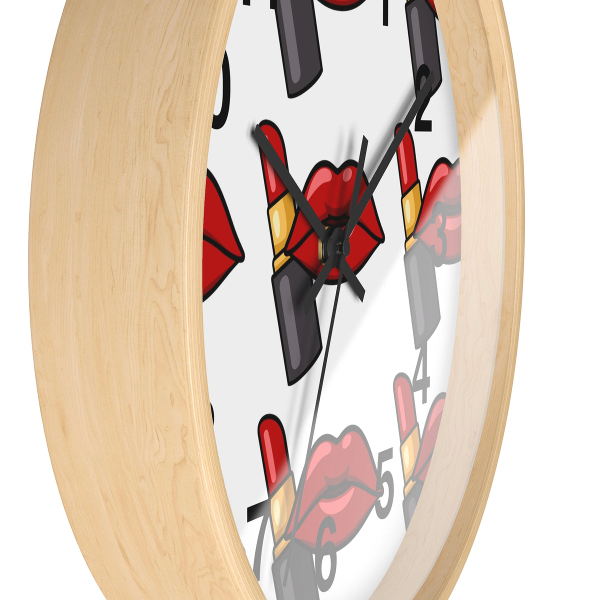 Scenic Mountain Lake Wall Clock — Vibrant Reflection Landscape Timepiece