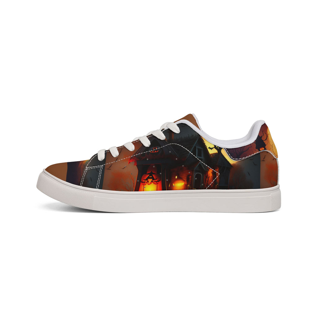 Leather Low-Top Sneakers — Concert Portrait Design