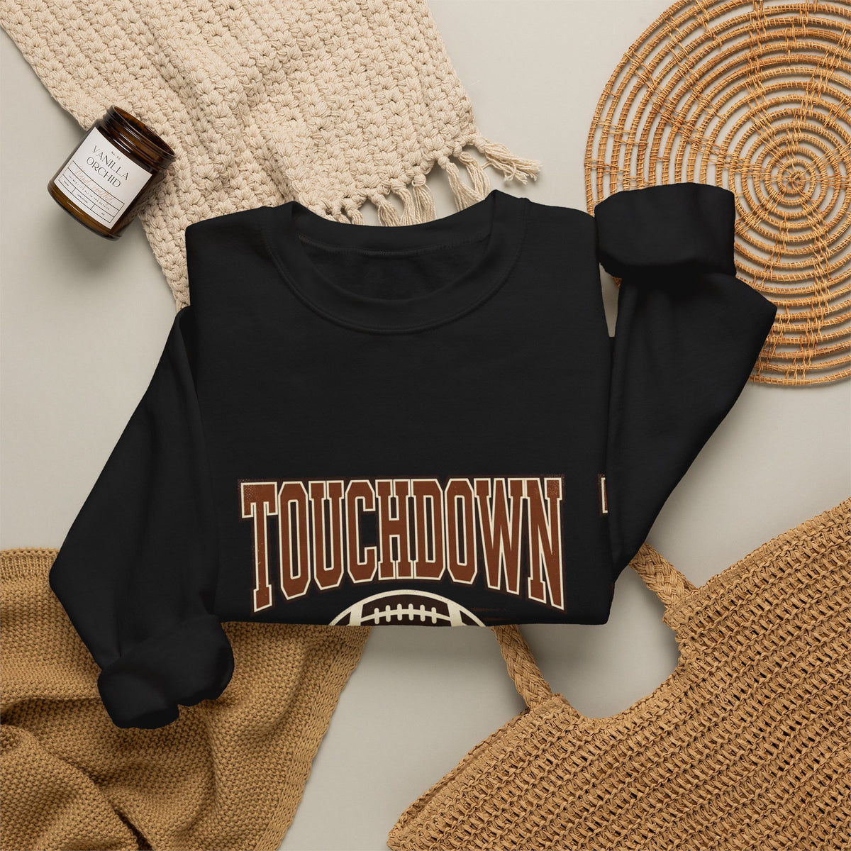Touchdown Is Here Sweatshirt | Football Season Crewneck, Game Day Tee