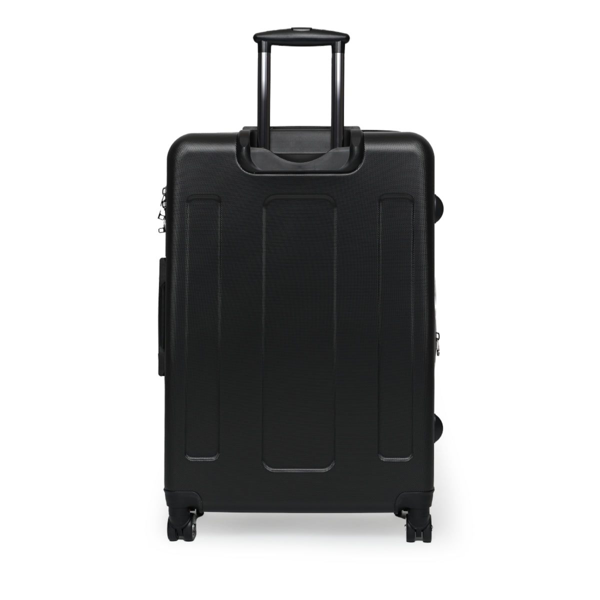 Vintage Map & Backpack Print Suitcase — Retro Travel Luggage