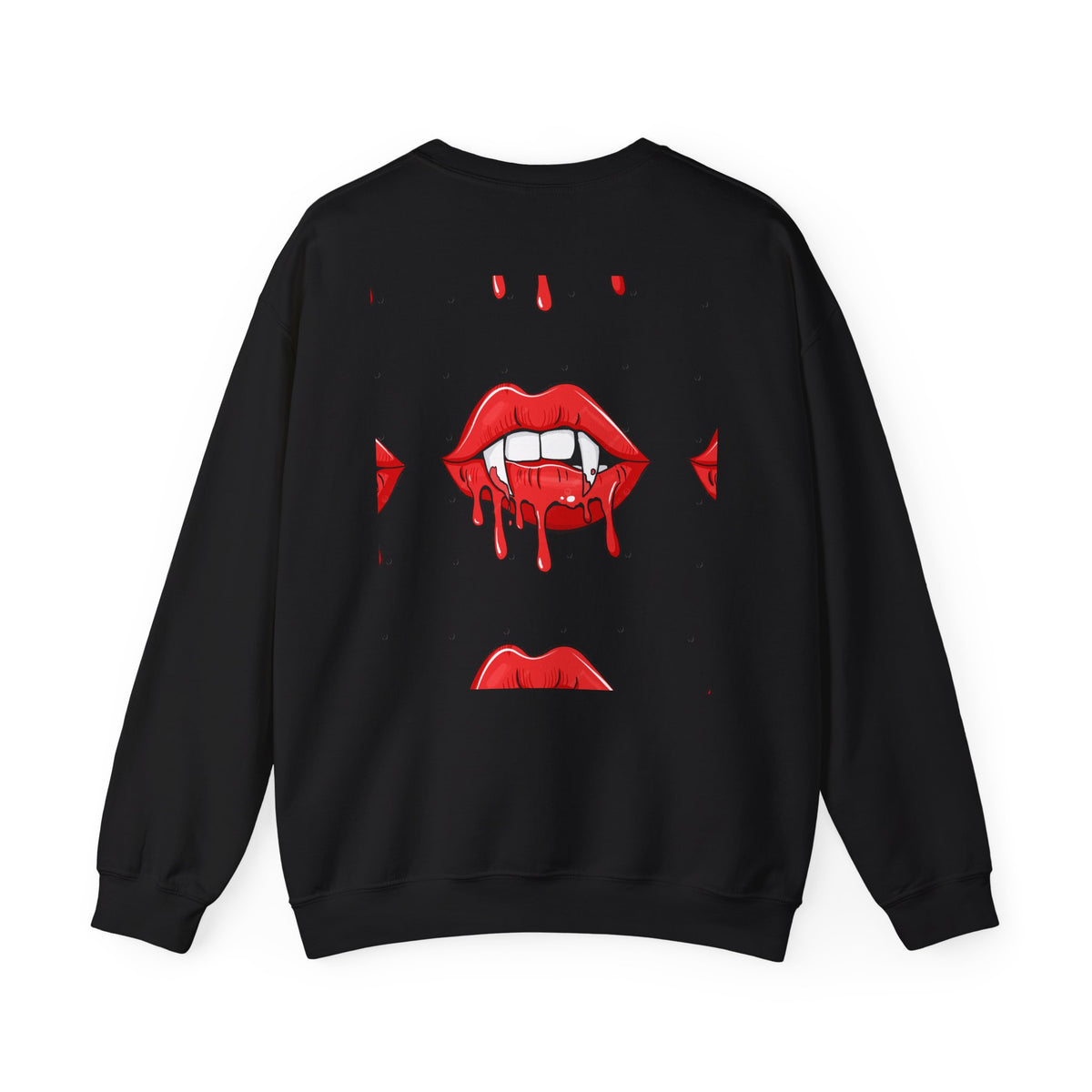 Bloody Lips Graphic Crewneck Sweatshirt