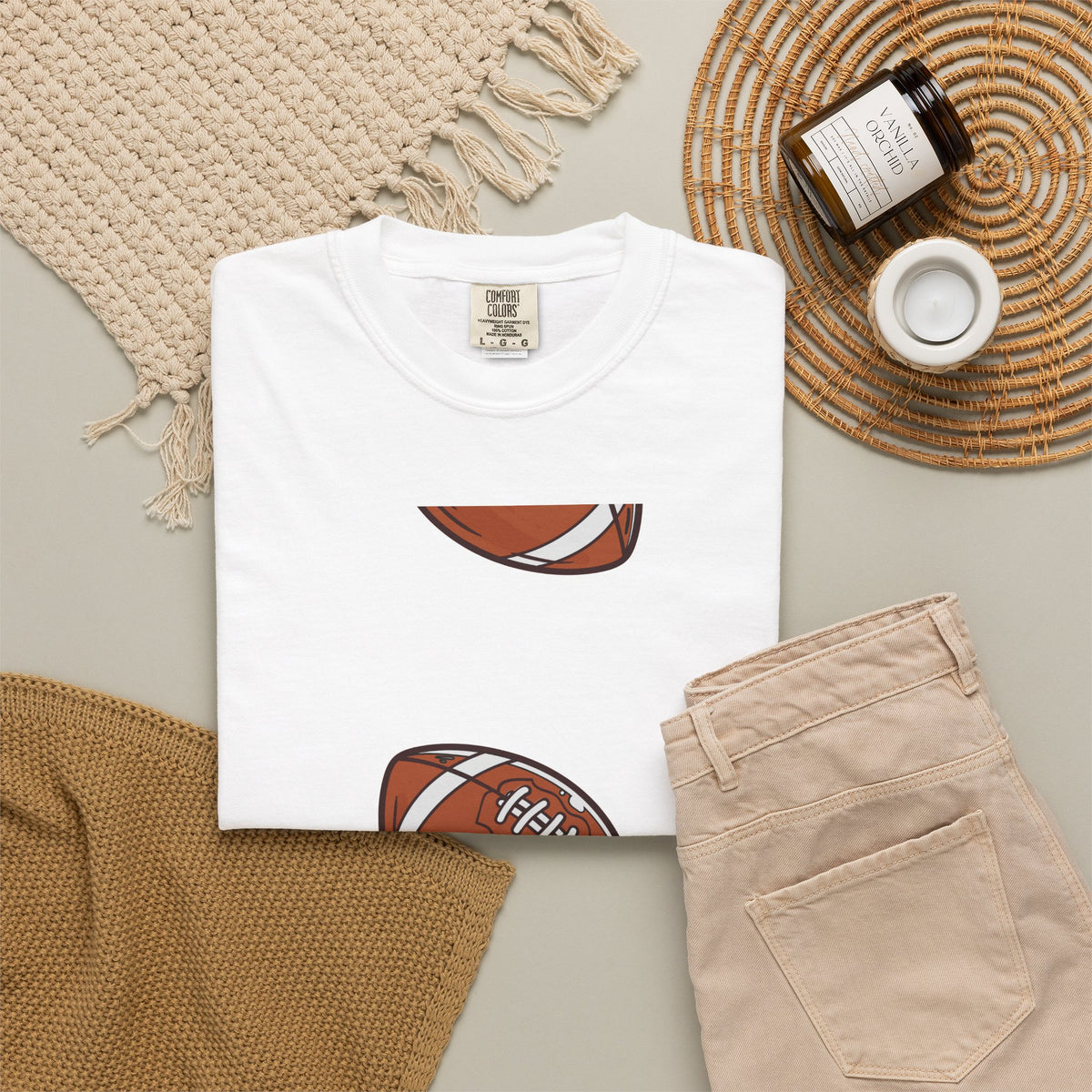 Football Pattern T‑Shirt – "My Game" Graphic Tee