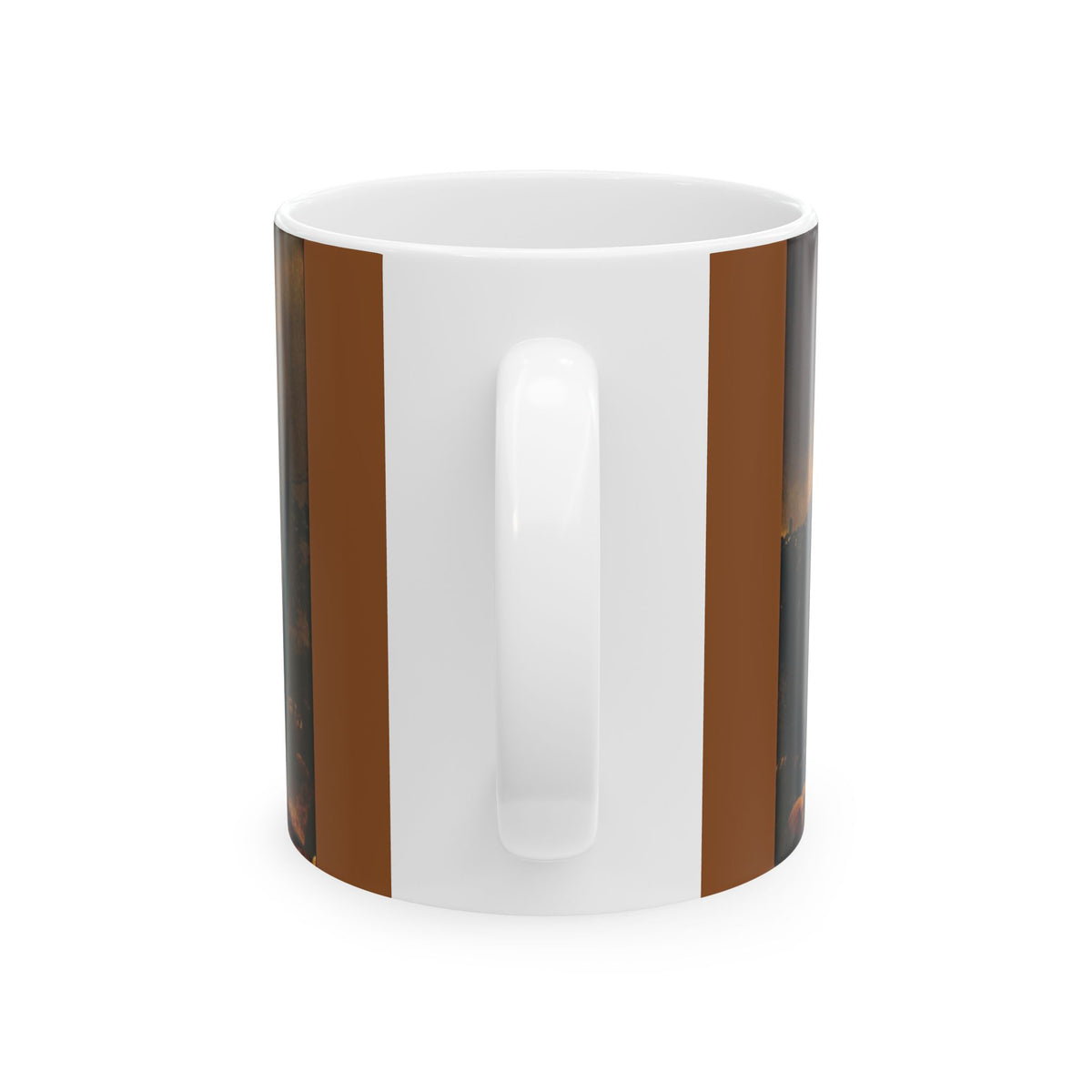 Halloween Horror Pumpkin Field Mug — Spooky Michael-Style Thriller Coffee Cup (11oz/15oz)