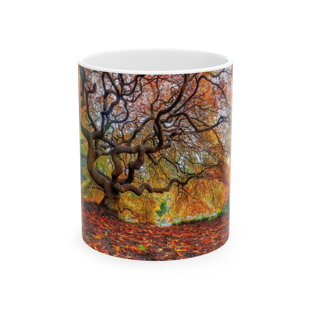 Autumn Japanese Maple Ceramic Mug — Fall Trees Coffee Cup (11oz & 15oz)